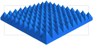 2" Pyramid Foam Panel